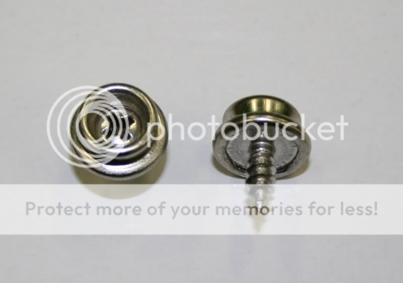 Press Stud Screw Marine Grade Stainless Steel 25pack